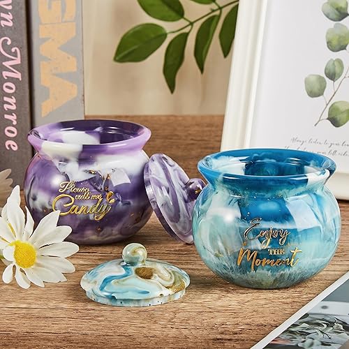 Miniatura 7 de ISSEVE Moldes de resina para frascos, moldes de silicona para tarros con tapa, moldes de resina epoxi para caja de almacenamiento, contenedor de