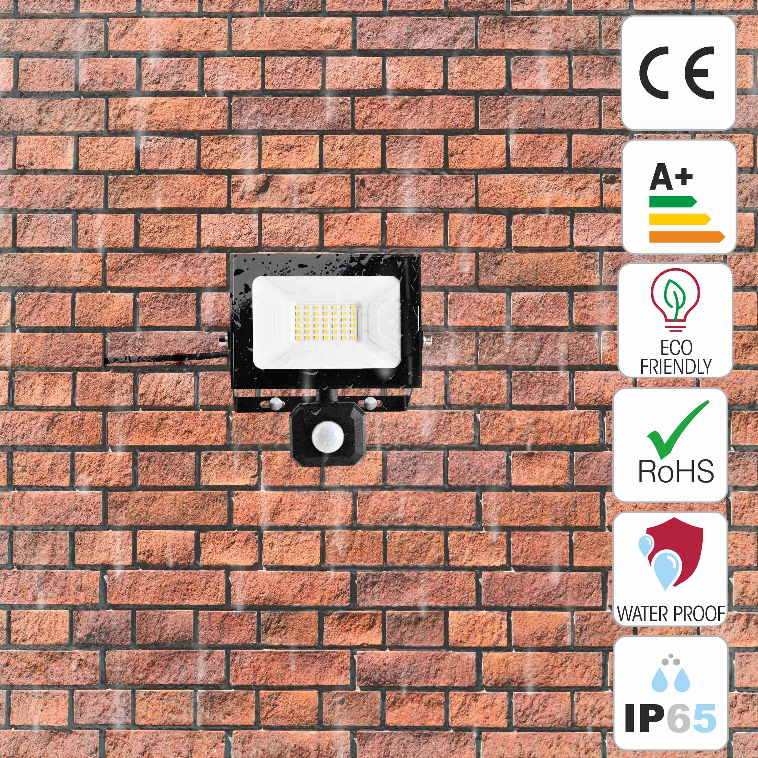 TEKLED Apollo Security Lights Outdoor Motion Sensor, Weatherproof 10W-50W PIR Motion Sensor Lights Outdoor - Image 2