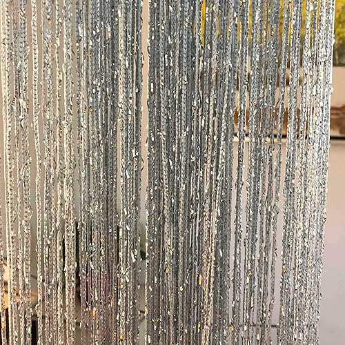 Miniatura 7 de Paquete de 2cortinas de 39 x 79pulgadas con cuentas, estilo hippie, divisores de habitación para privacidad, decoración bohemia para puertas, hogar,
