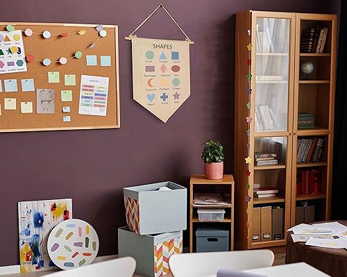 Miniatura 5 de Decoración de aula, decoración de escuela en casa, bandera educativa, regalo para niños pequeños, bebés, niños y niñas, recién nacidos, letrero de