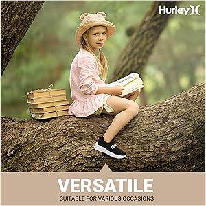 Amazon.com | Hurley kids Camby Lightweight Slip-on Sneakers