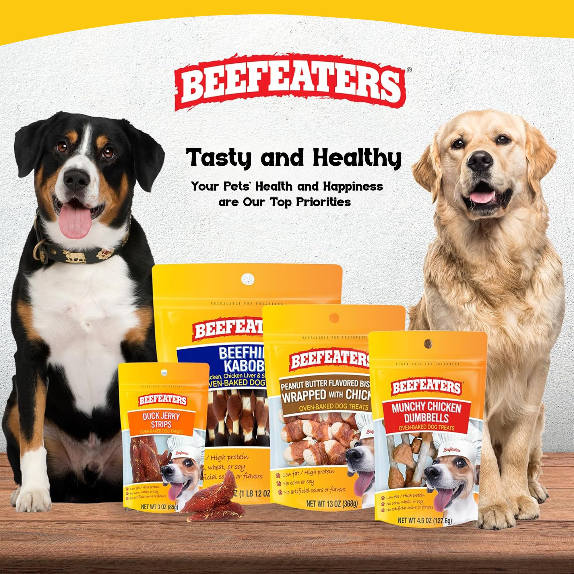Beefeaters Beefhide Przekąski dla psów z prawdziwym kurczakiem 12,7 cm, pełne białka dla czystych zębów, idealne do treningu i wszystkich rozmiarów psów