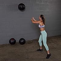 Vista 2 de Body-Solid Tools Dynamax - Pelota medicinal suave de alta calidad, bolas de pared que no rebotan para entrenamiento de fuerza, entrenamiento