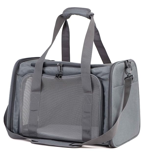 PetBuds Bolsa de transporte para mascotas, plegable, de lados suaves