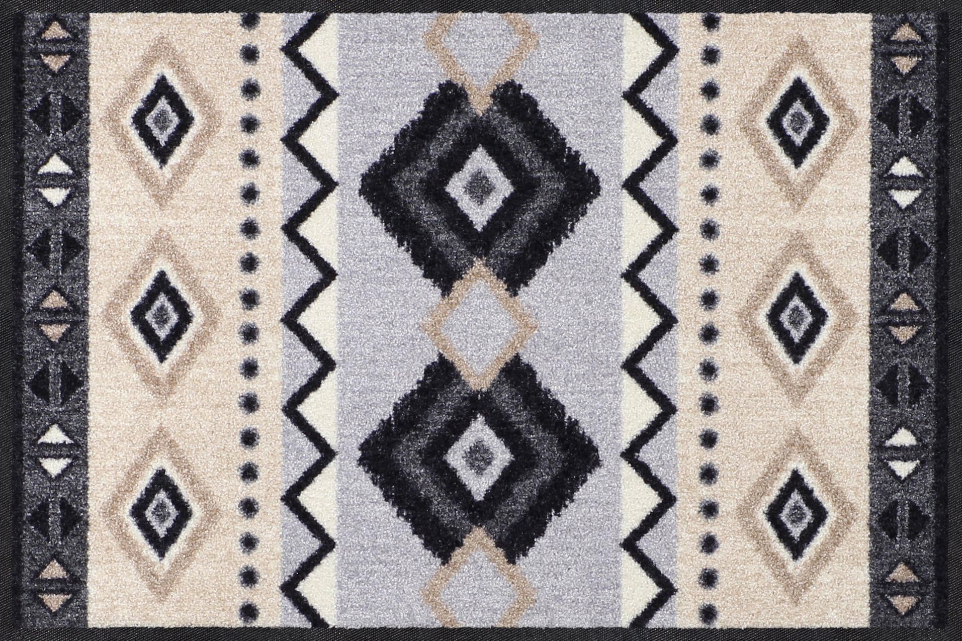 Efia Salonloewe Door Mat 50 x 75 cm Grey Stripes