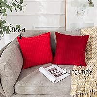 Vista 263 de UGASA - Juego de 2 fundas de almohada de terciopelo a rayas, funda decorativa para cojín con cremallera oculta para el hogar, sofá, dormitorio