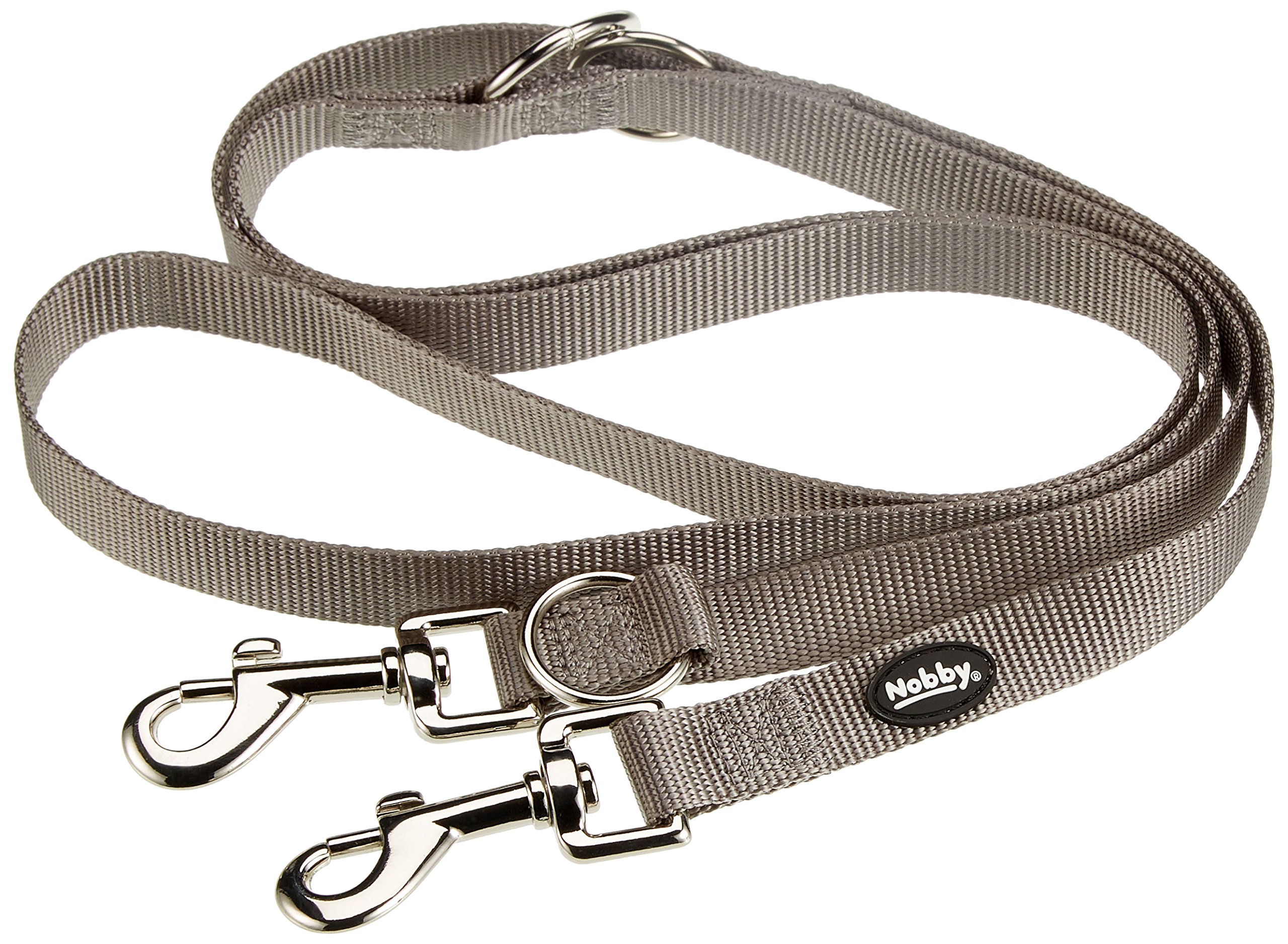 Nobby Classic Dog Leash, 200 cm/20 mm, Mouse Gray
