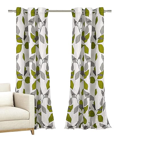 Leaf Pattern Curtains Amazon Com