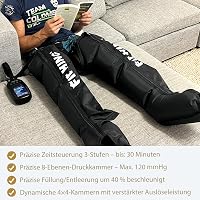FIT KING Láb Masszírozó Kompressziós Csizma - Sportolói Regeneráció és Vérkeringés Javítás Fájdalomcsillapítással (Közepes Méret) 3