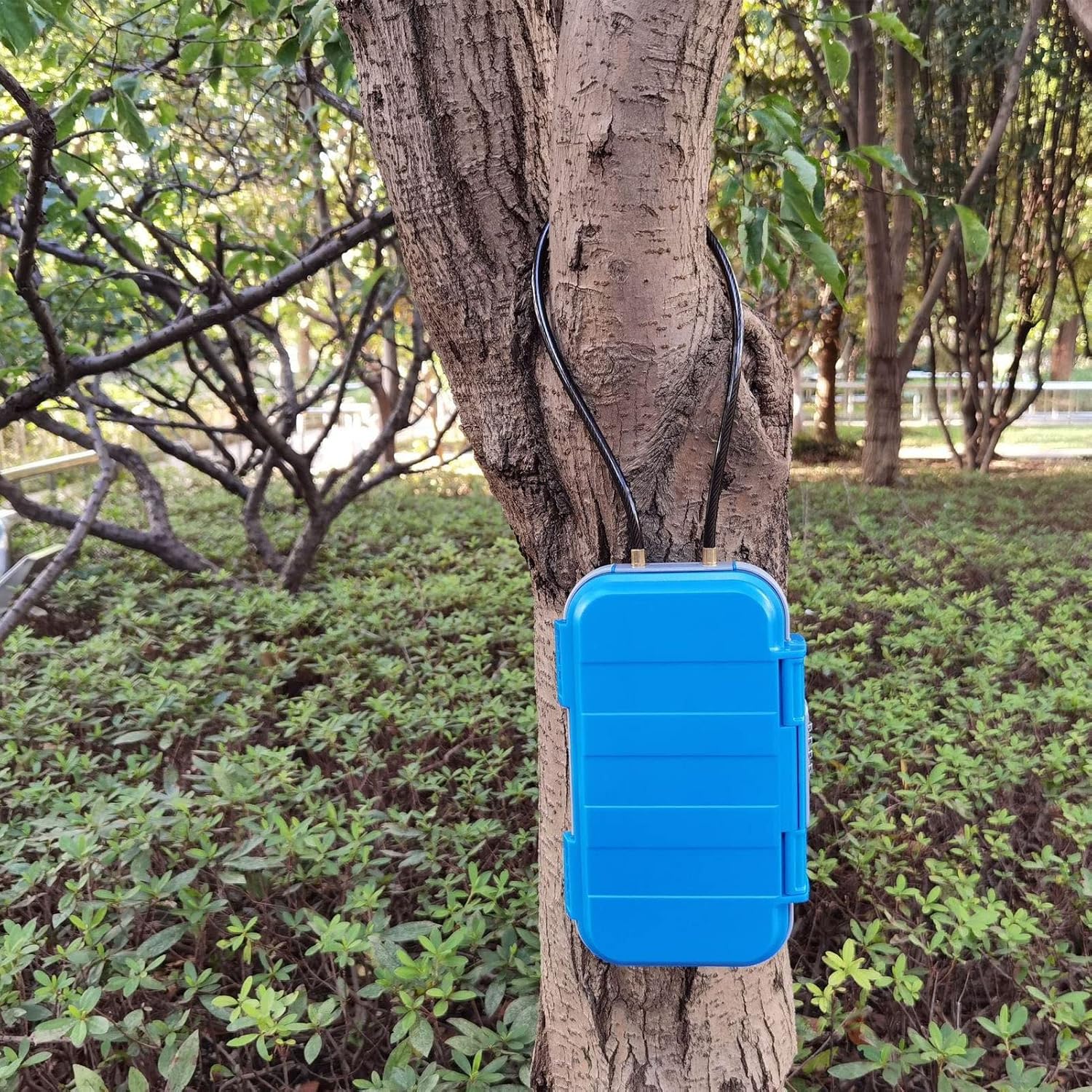 Key Lock Box, 4 Digit Combination Security Case Portable Box Fine Workmanship Storage Box Lockbox for Home Office Hotel Cars Travel