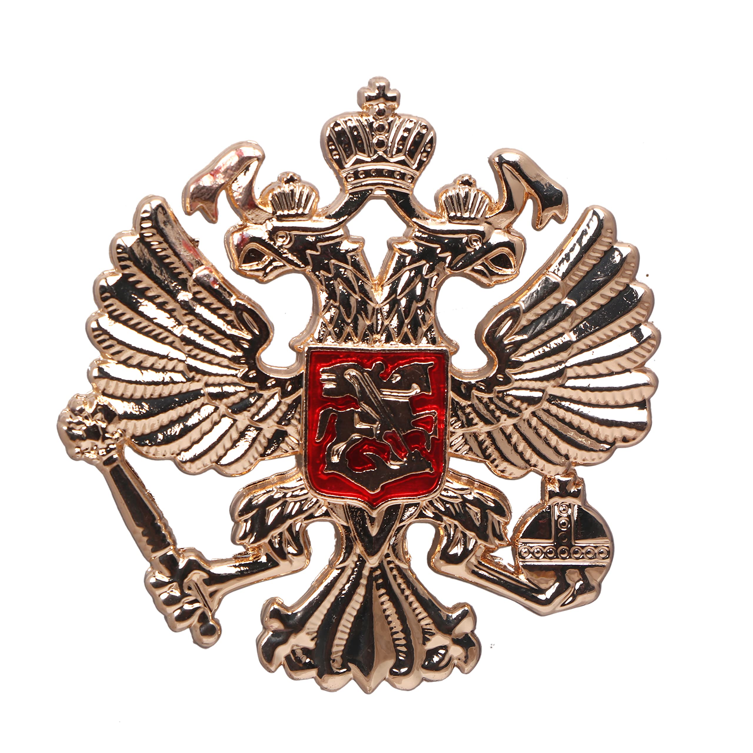 Adorn Golden Crown Eagle Red Enamel Brooch for Men (B0BPN17TMS) Amazon Price History, Amazon Price Tracker