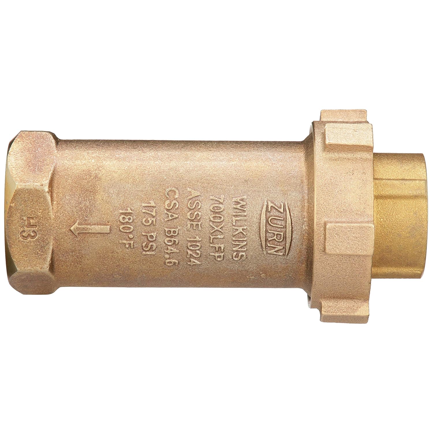 Zurn Wilkins 1-1/4" X 1-1/4" 700XLFP High Capacity Dual Check Valve