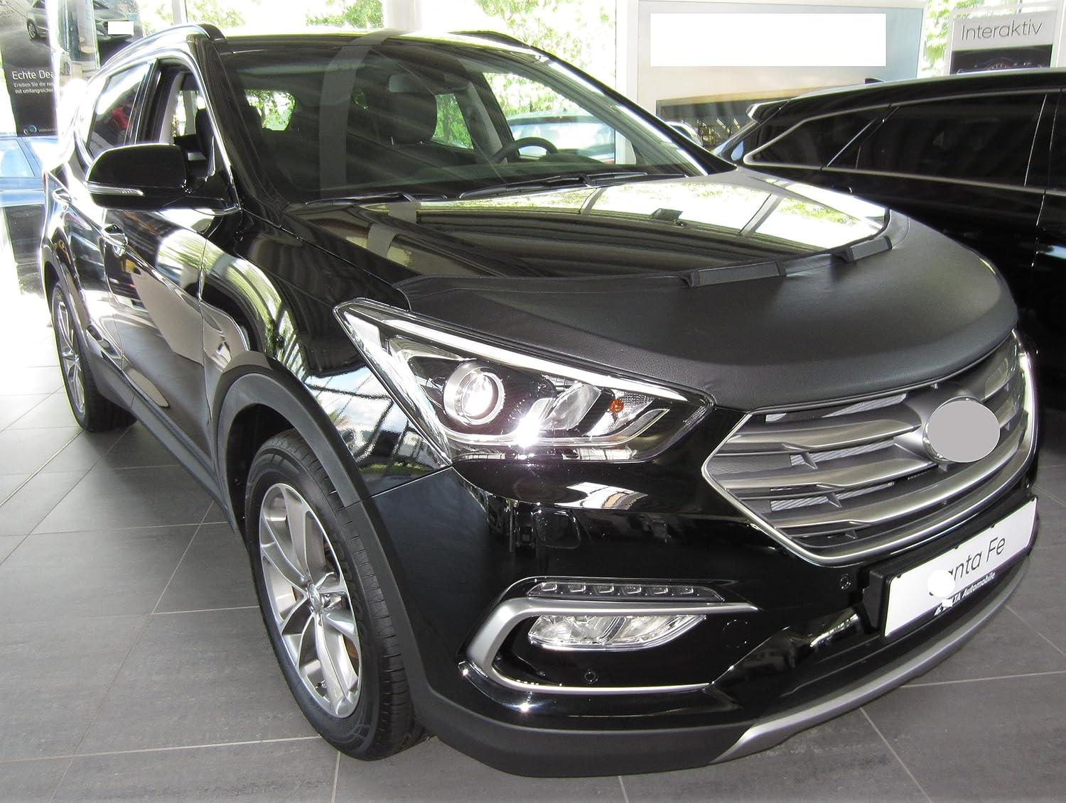 AB3-00026 Hood Bra Compatible with Hyundai Santa Fe 2012-2018 Bonnet Bra Front End Nose Mask STONEGUARD Protector Tuning