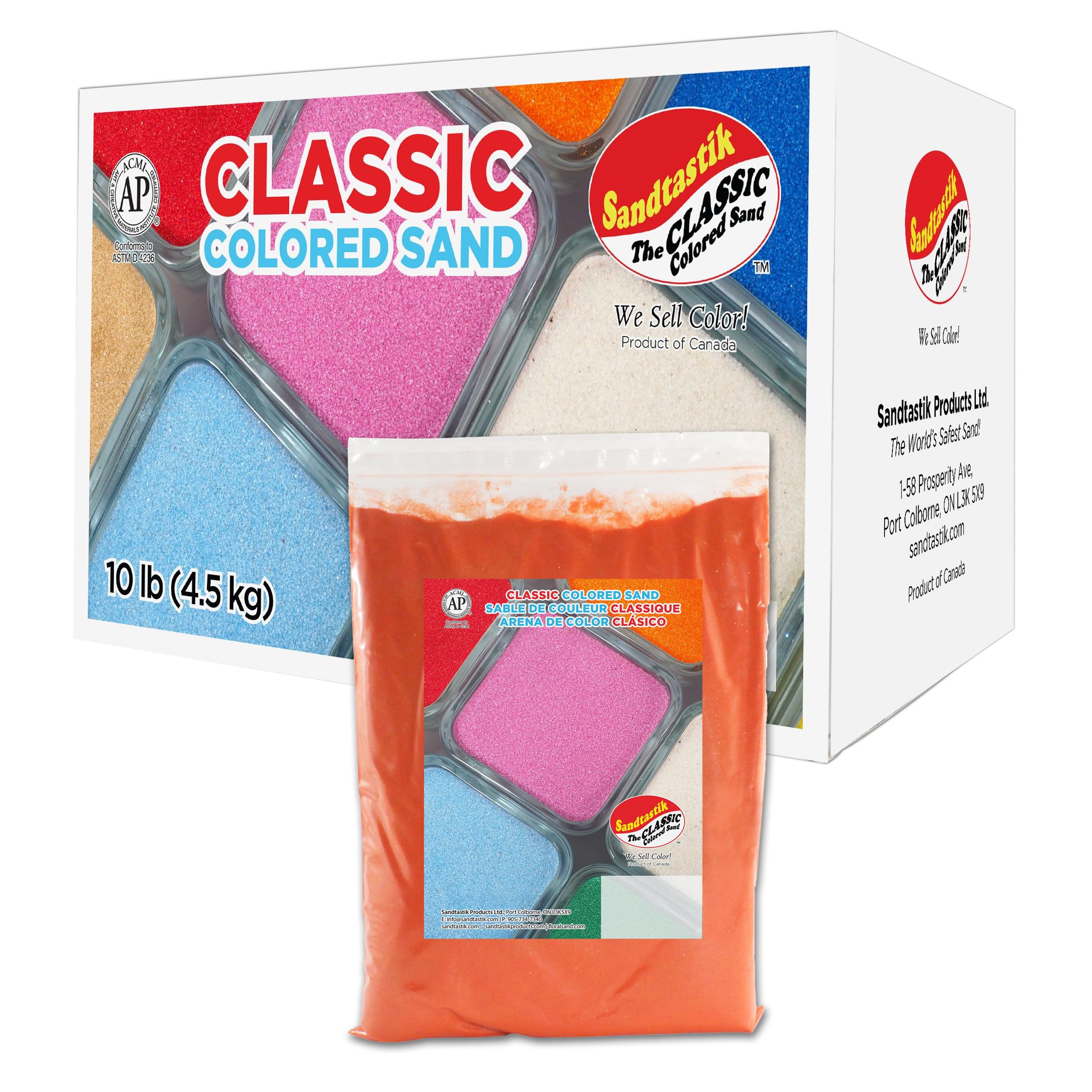 Amazon.co.jp: Sandtastik オレンジクラシックカラーサンド、10ポンド