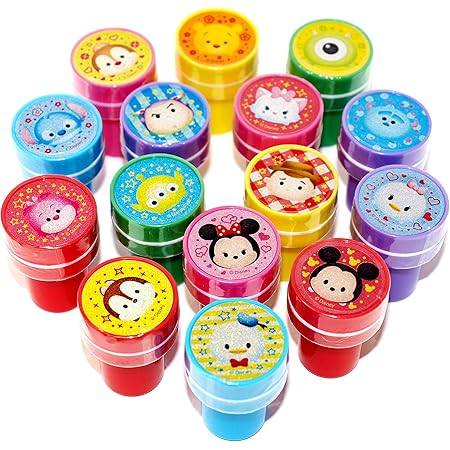 Amazon Co Jp ディズニー Disney ディズニー ツムツム 丸型 スタンプ 15個 第2弾 文房具 オフィス用品