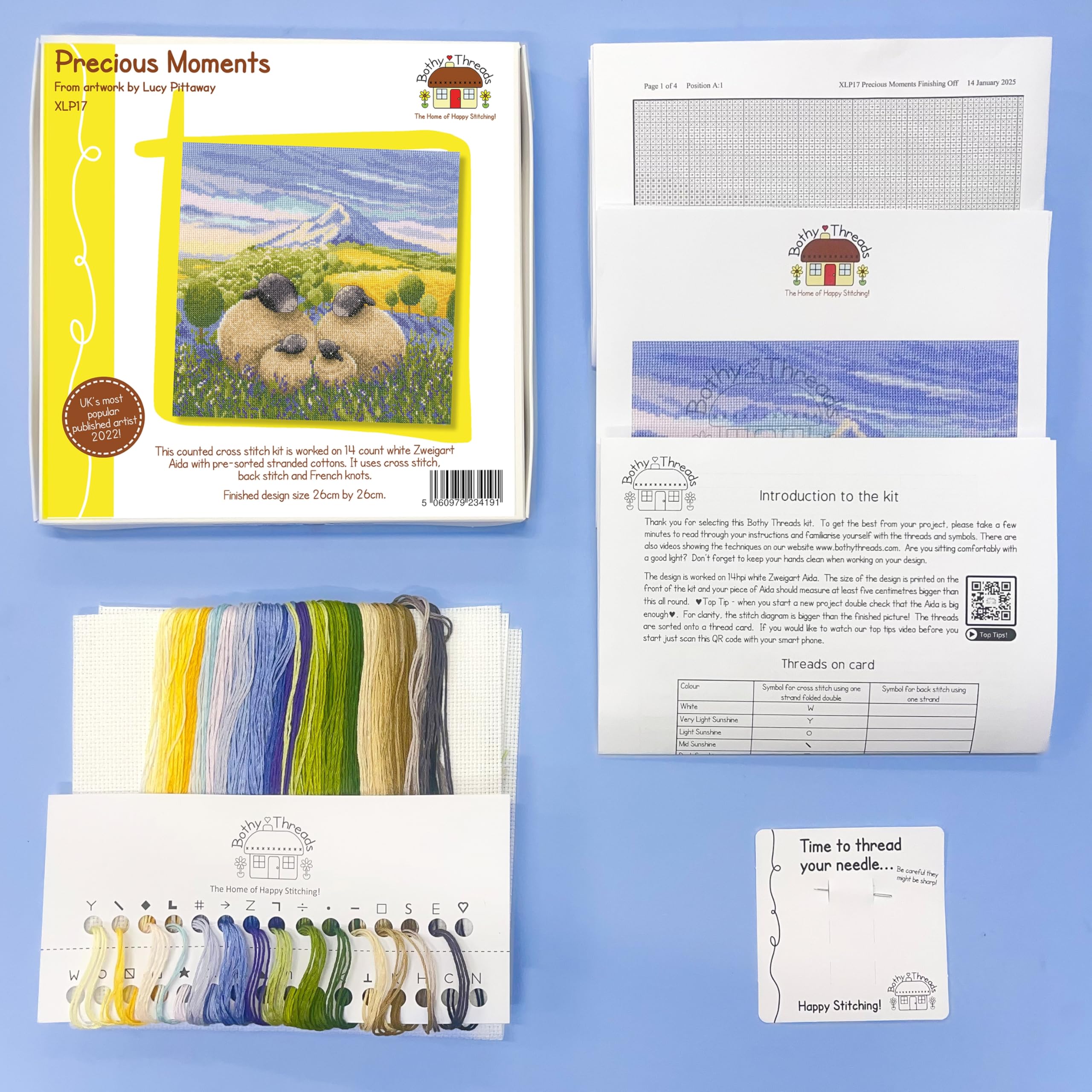 Bothy Threads Kit de punto de cruz contado - Precious Moments