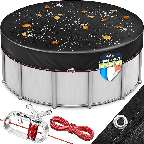 tillvex® Bâche de piscine ronde de qualité supérieure 