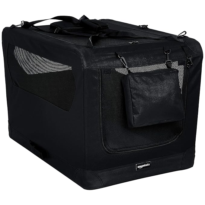 AmazonBasics Premium Folding Portable Soft Pet Dog Crate Carrier Kennel