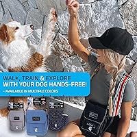 Vista 2 de DOOG Walkie Bag - Bolsa ajustable para golosinas para perros con bolsa de caca y compartimentos para botellas de agua, ajuste cómodo para uso Verde