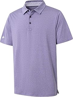 Men's Golf Polo Shirts Short Sleeve Moisture Wicking Dry Fit Performance Collared Golf Shirts for Men
