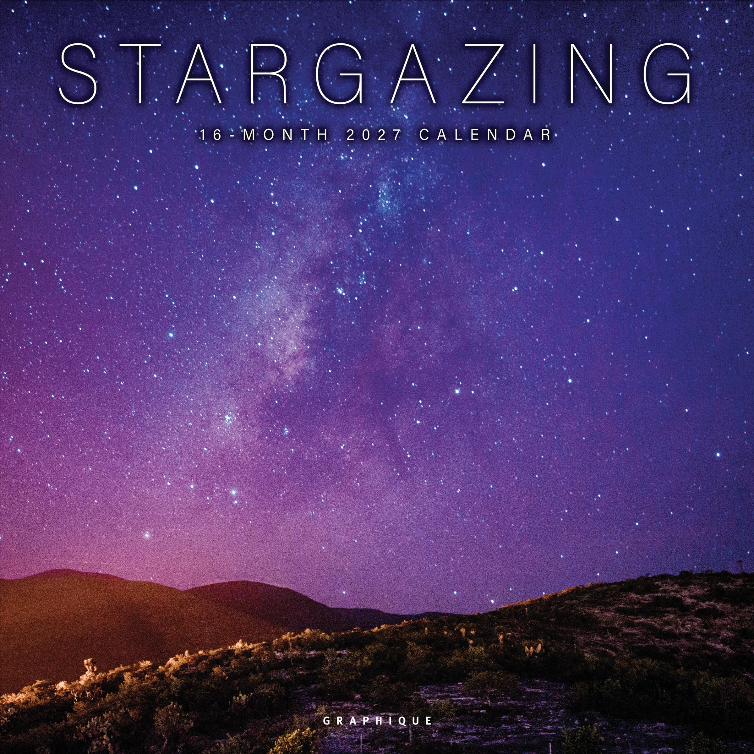 Stargazing 2027 Wall Calendar, 30x30cm, 4 Month 2028 Preview Page โ image 1