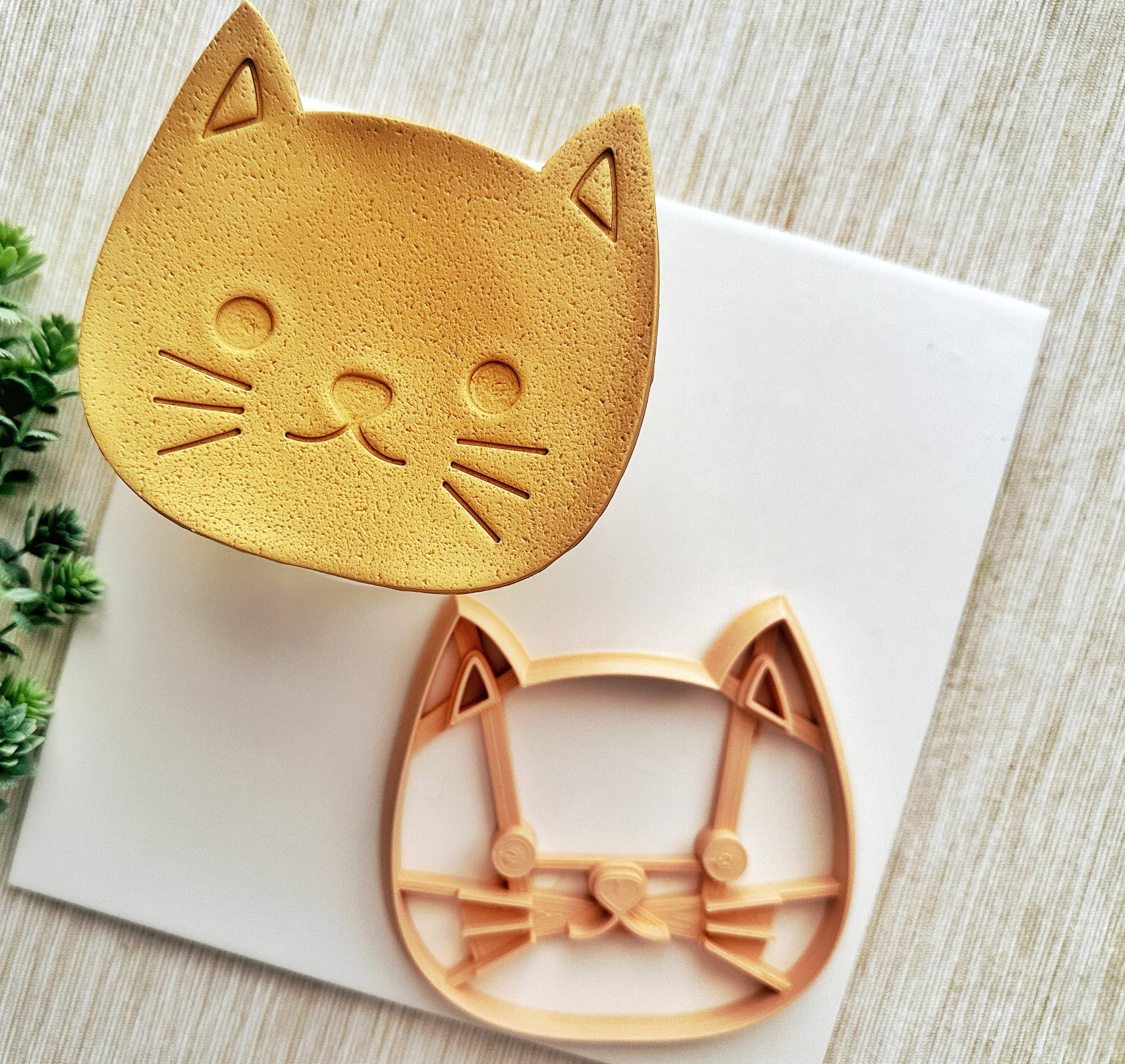 CAT FACE Trinket Dish Cutter, Ring Dish Clay Cutter, JWELLERY Dish Clay Cutter. Home Decor, Fridge Magnet, DIY KIT. Size:Mentioned in Images (Color May Vary)-image-5
