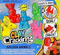 Tara Toys Clay Cracking Balloon Animals Kit - ASMR Satisfying Sculpt, Paint, Seal & Crack with Glitter Surprises