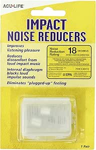 Acu-Life Ear Plugs (1 Pair) | Ear Plugs for Sleeping, Snoring, Loud Noise, Concerts, Construction, Studying &amp; Traveling | NRR 18