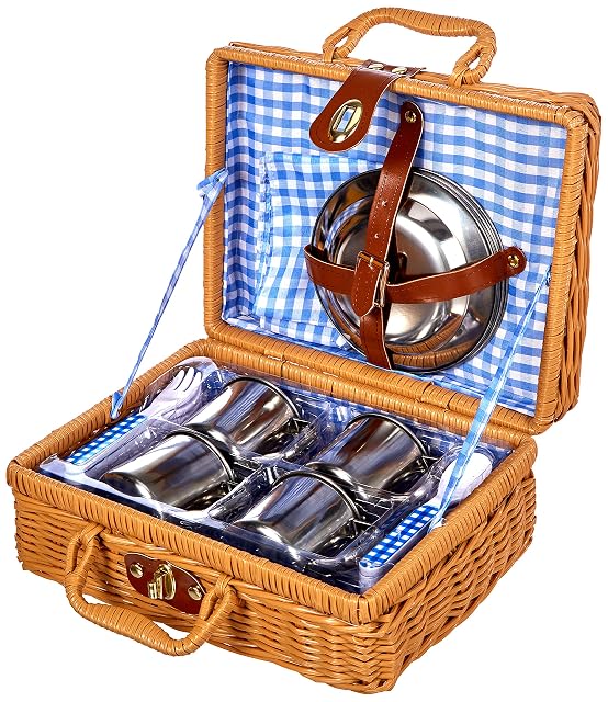 Foto 2 de 4 de Tachan - Set picnic vichy en cesta de mimbre (CPA Toy Group 20517) , color/modelo surtido