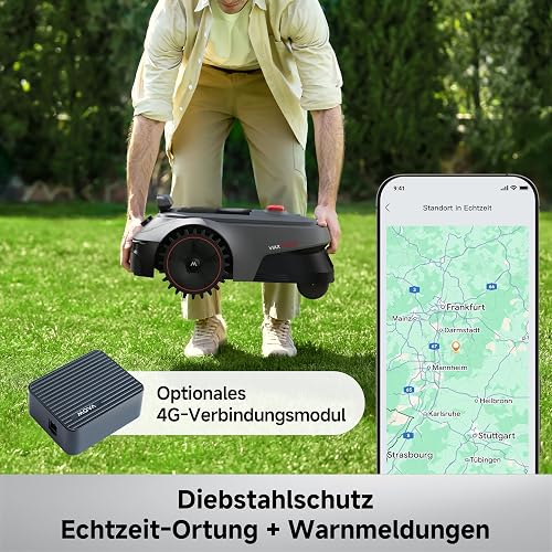 MOVA ViAX 500 Robot Lawnmower without Boundary, Recommended 500 ㎡, AI-Assisted Auto Mapping, U-Shape Path Planning, Dual-Vision Obstacle Avoidance, Edge Cutting, Complex Terrain, App Control - 10