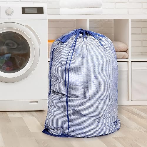 Miniatura 2 de Smart Design - Bolsa para lavado con asa para ropa deportes y lavandería- para la organización del hogar Negro, Blanco brillante