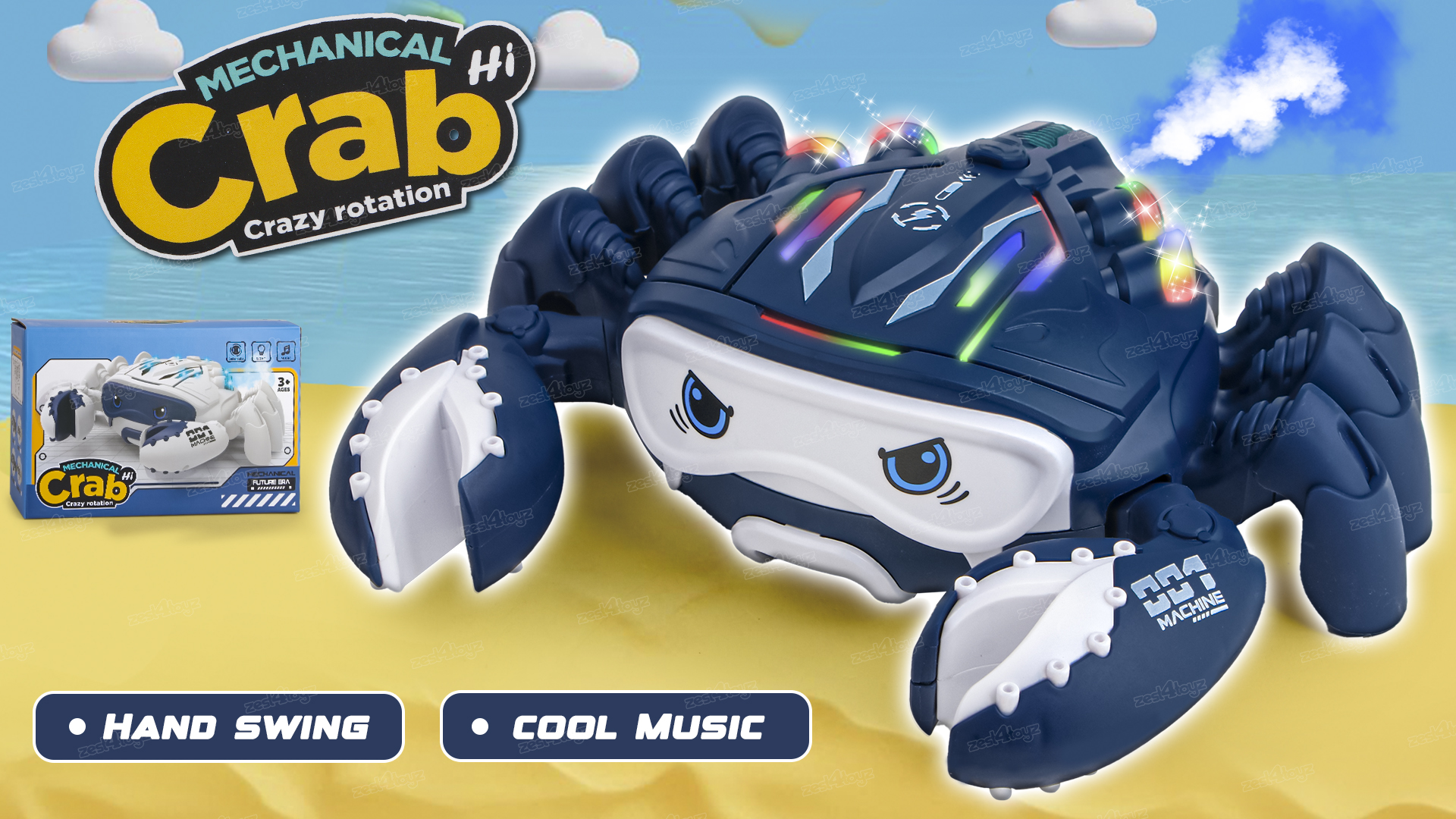 Buy Zest 4 Toyz Musical Toy for Kids Crawling Crab Toy