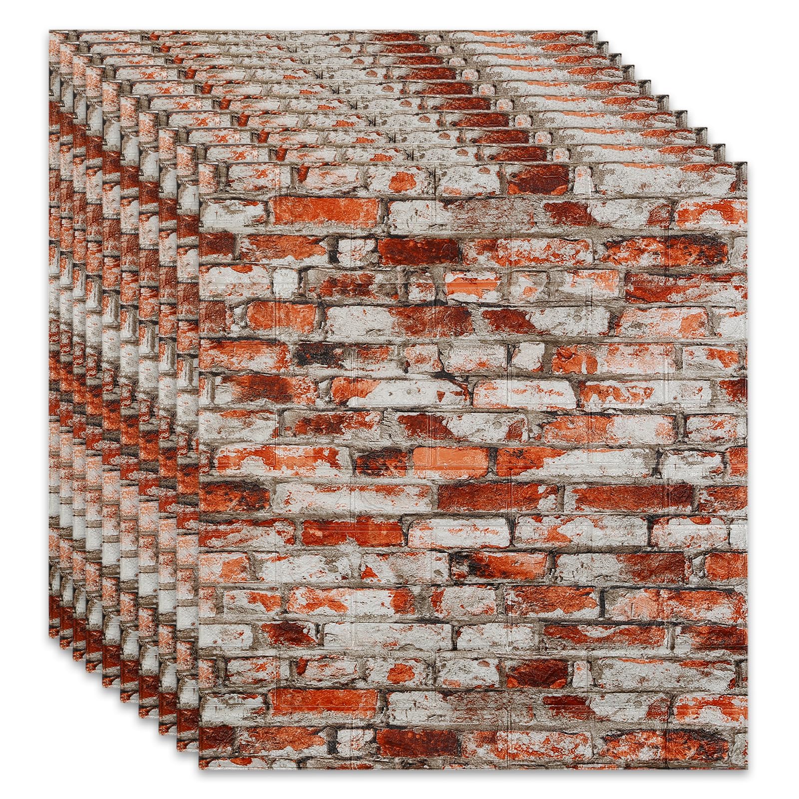 Pannelli Autoadesivi 3D Mattoni - 10 Pezzi 30x30 Cm, Per Pareti, Facile Applicazione - Foto 10