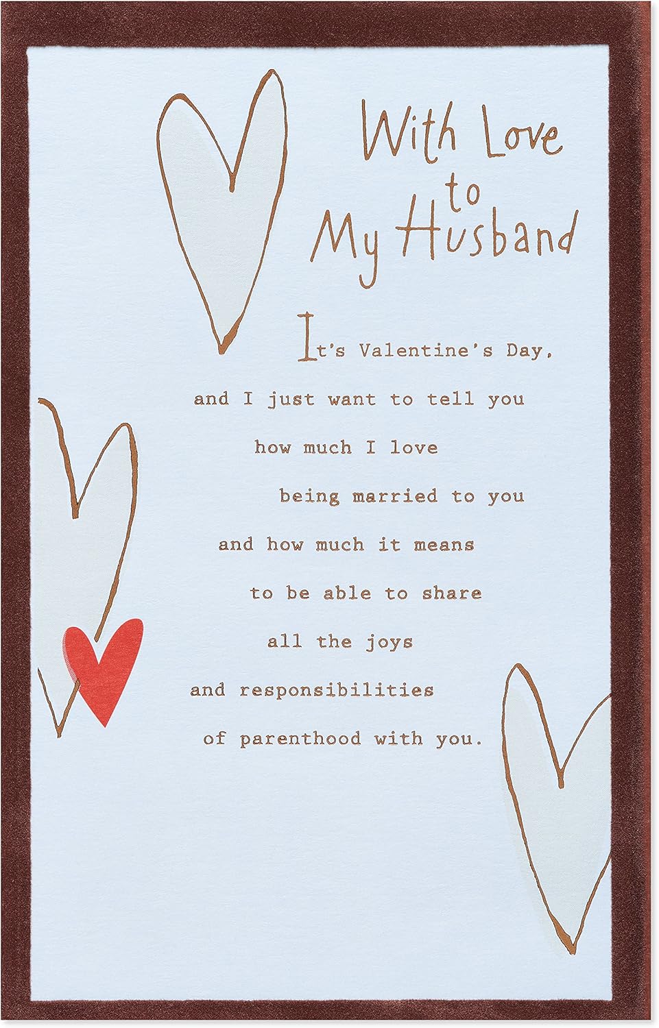 Valentine greeting for husband