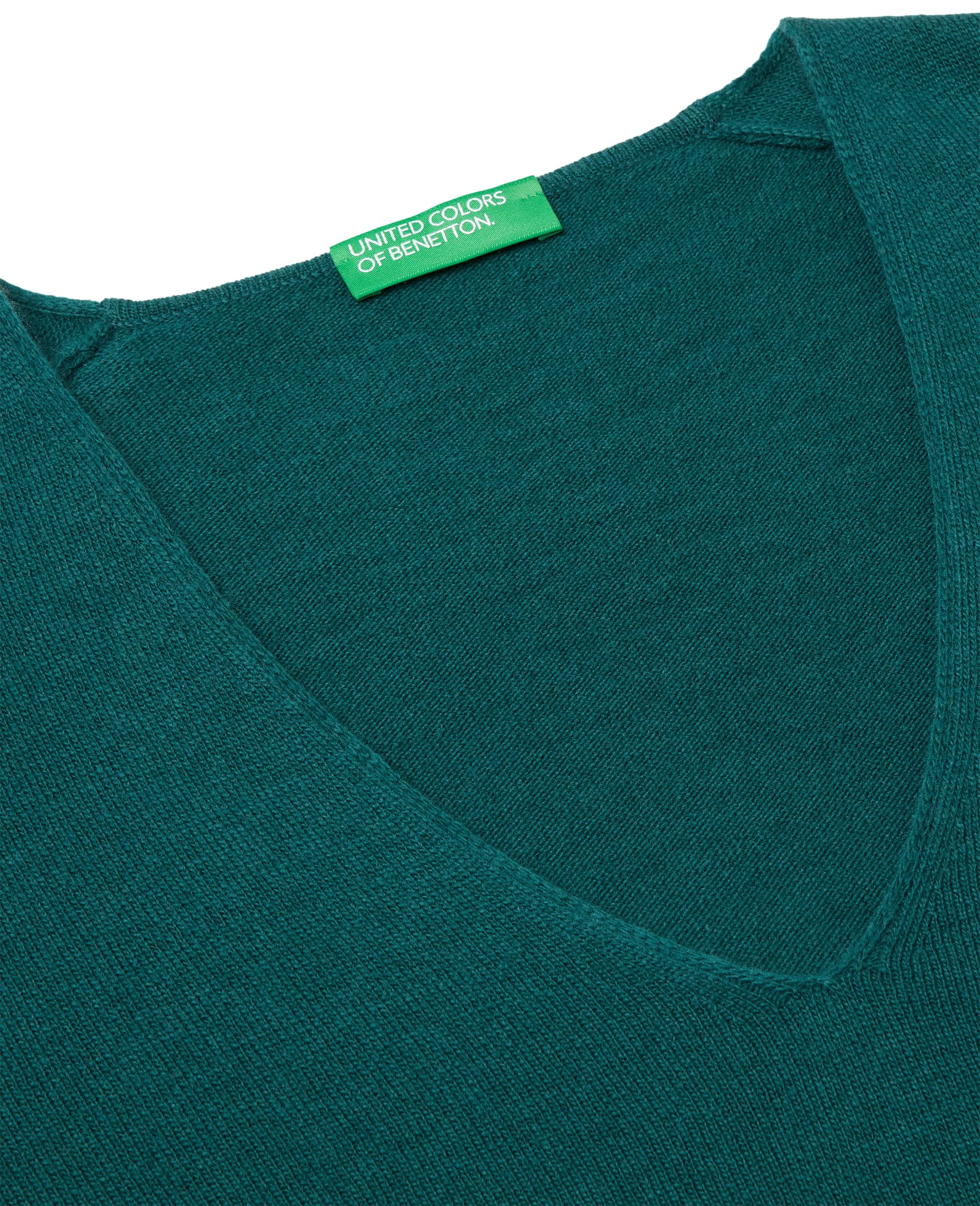 United Colors of Benetton Maglia Scollo V M/L 1002d401y Maglione Donna