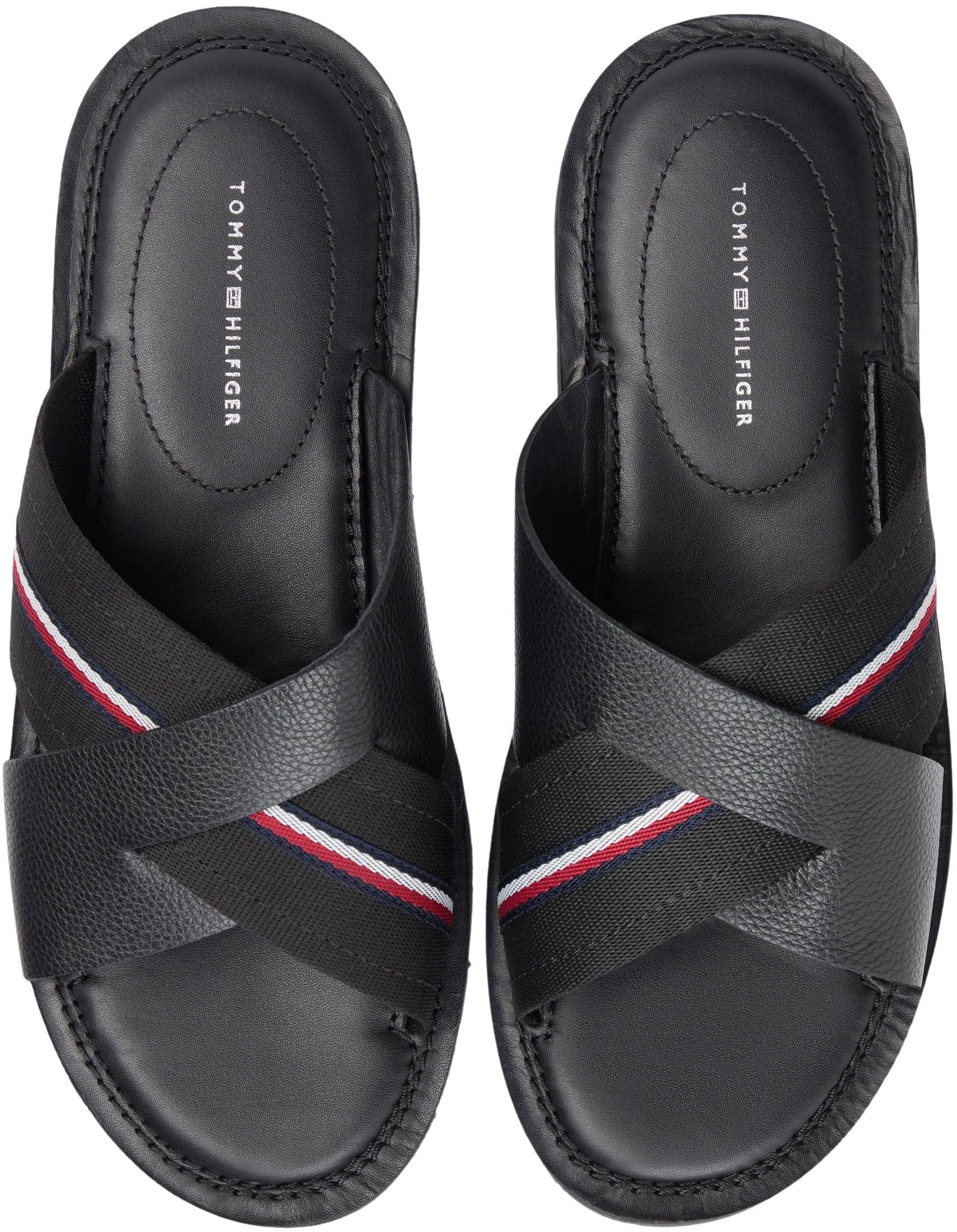 Tommy Hilfiger Herren Core Hilfiger Lth Criss C Sandal Fm0fm05783Flache Sandalen