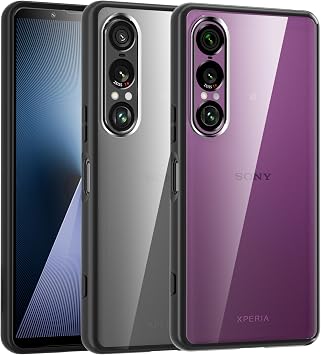 SONY Xperia 1 VII Case, Clear SO-51F / SOG15, Impact Resistant, US Military MIL Standard Certified, SGS Certified, No Yellowing, Lens Protection, Non-Slip, Anti-Fingerprint, Strap Hole, Crystal