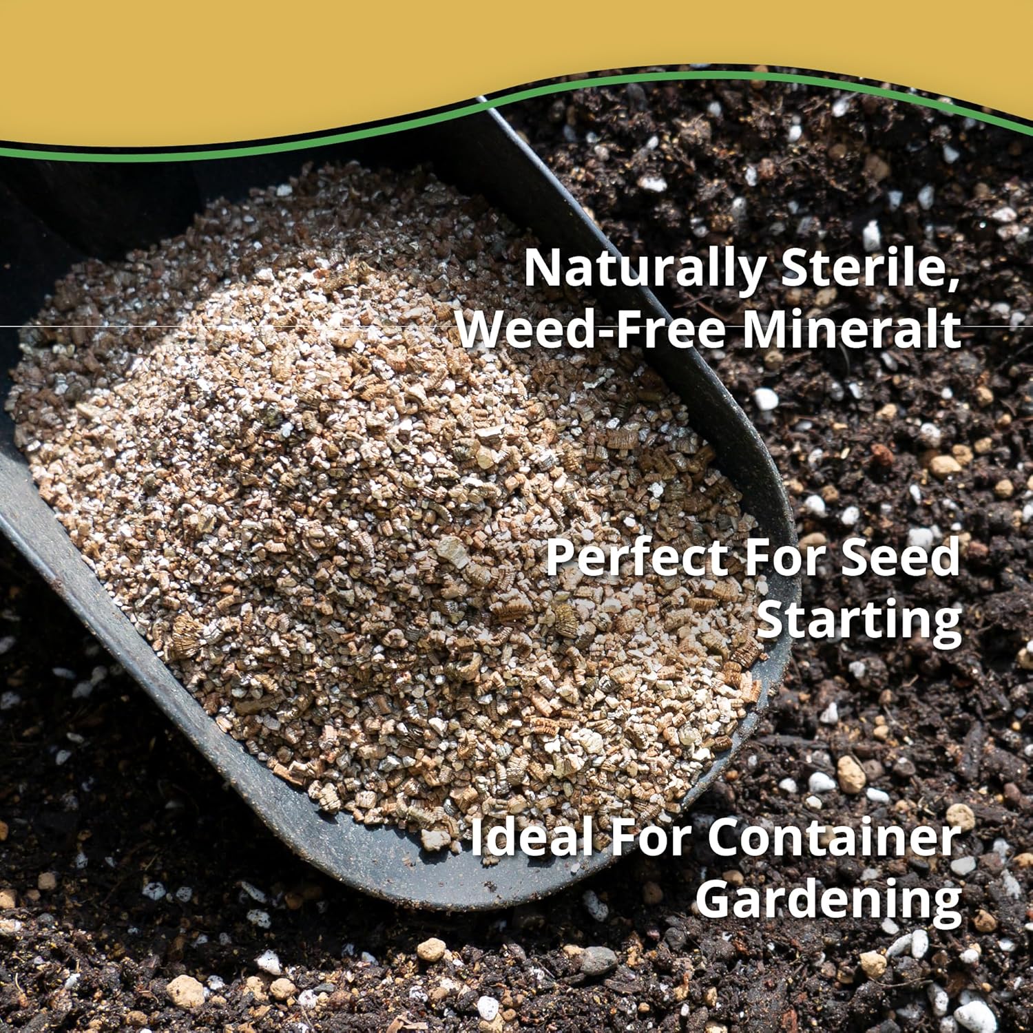 Vermiculite Bliss (4 Cubic Ft) - Organic Vermiculite for Gardening - Natural Soil Amendment - Bulk Vermiculite for Plants, Potting Soil, & Seed Starting - Mixes with Garden Soil & Perlite for Plants
