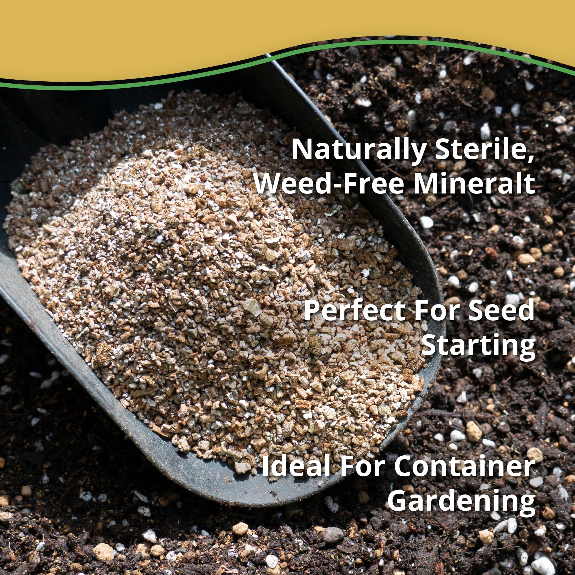 Amazon.com : Vermiculite Bliss (24 Qts) - Organic Vermiculite for Gardening  - 100% Natural Soil Amendment - Bulk Vermiculite for Plants, Potting Soil,  & Seed Starting - Mixes with Garden Soil &