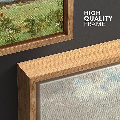 Miniatura 5 de wall26 Lienzo enmarcado de arte de pared, paisaje de nube, horizonte, campiña, vaca, granja, carretera, naturaleza, ilustraciones de área silvestre,