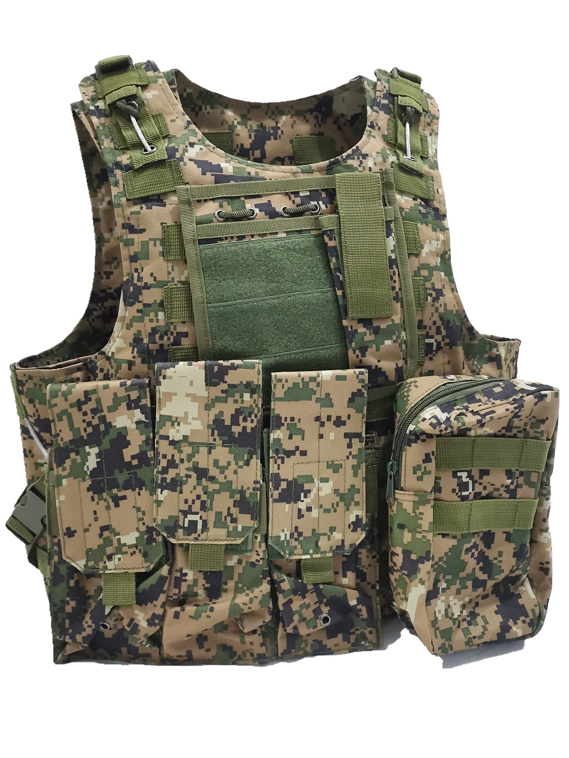 Merciyd Unisex Jungle Digital Outdoor Military Tactical Vest - Field Game Wear, Paintball & Air Gun Protection, Hunting & Combat Training