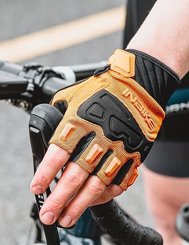 Vista 5 de INBIKE Guantes de ciclismo sin dedos transpirable protector para carretera montaña bicicleta MTB montar