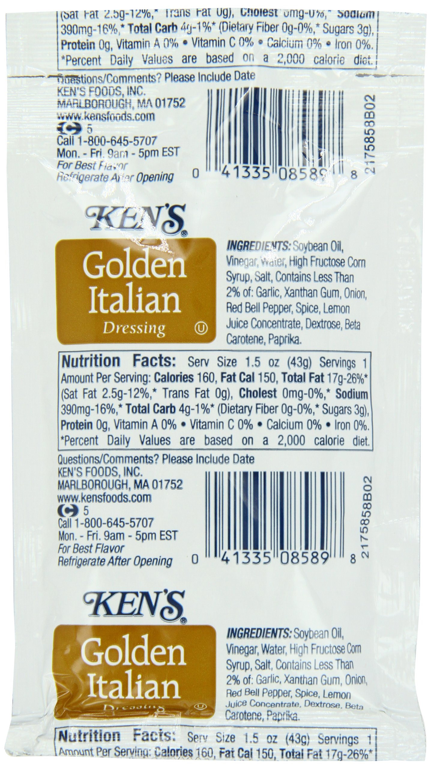 green emerald velvet dress Ken's Golden Italian 1.5 oz Pouch – Best In Town Chicken main image 1