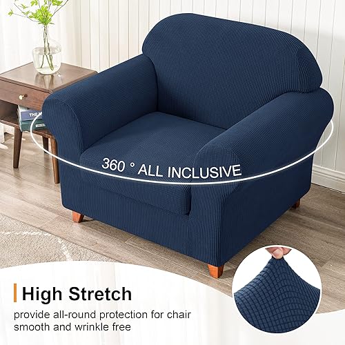 Miniatura 6 de Subrtex - Funda para sofá (2 piezas, elástica), diseño de sofá