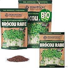 ZenGreens® - Organic broccoli seeds - Choose from 10g, 200g and 500g - cime di rapa sprouts - germination of more than 97% - Microgreens