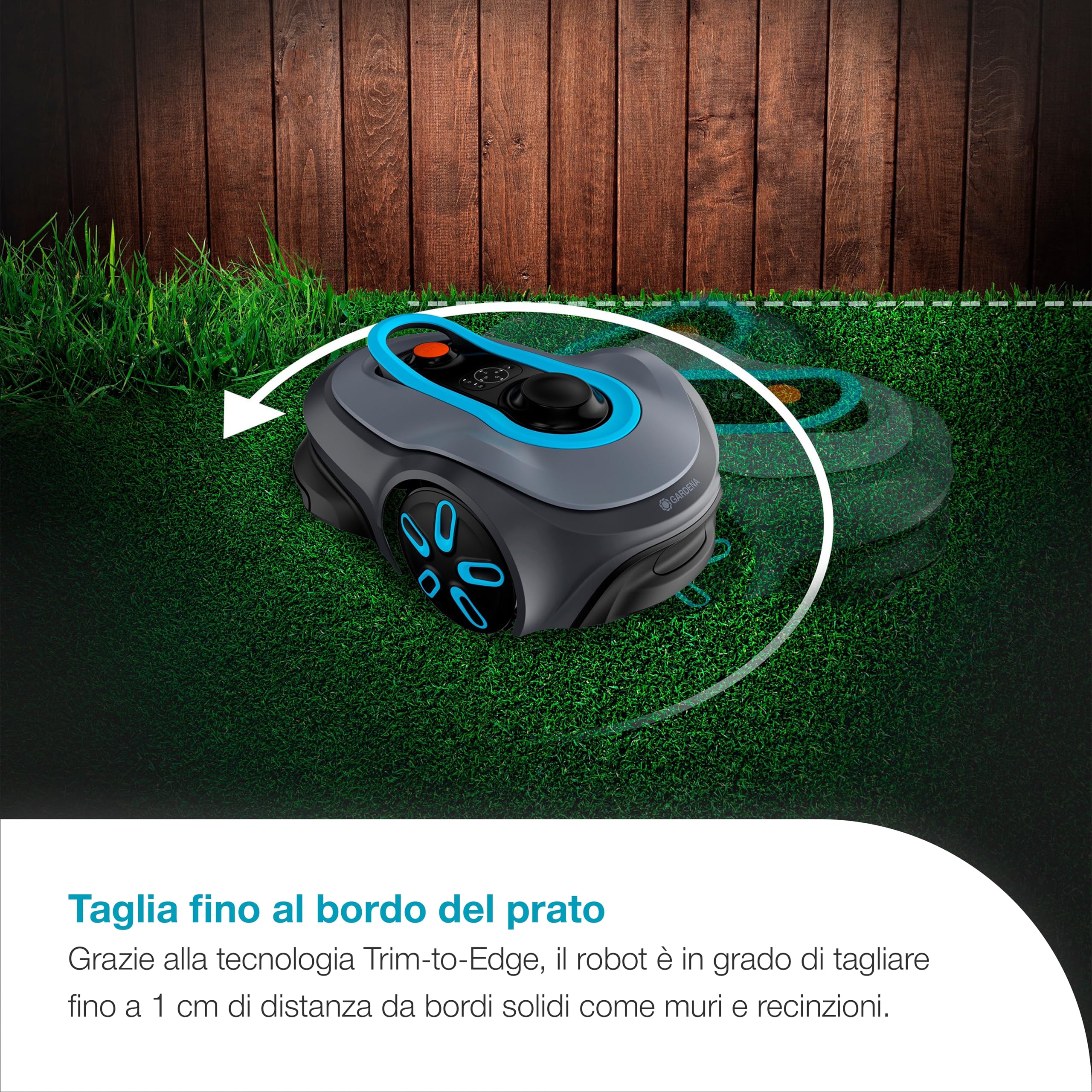 Tondeuse robot - GARDENA - Smart SILENO Free 600 - Sans câbles périphériques - Surface 600 m² - Inclus smart Gateway
