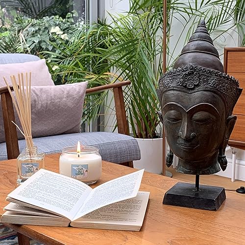 Miniatura 4 de Un Air D'Antan French Home Collection Vent Du Matin Vela perfumada de 11.8 onzas con cera vegetal natural en un frasco de vidrio con tapa de madera.