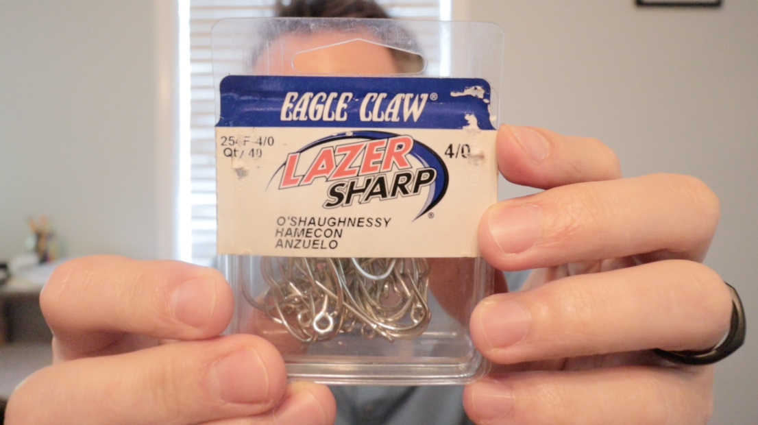 Eagle Claw Laser Sharp O'Shaughnessy Non-Offset Hooks 4/0