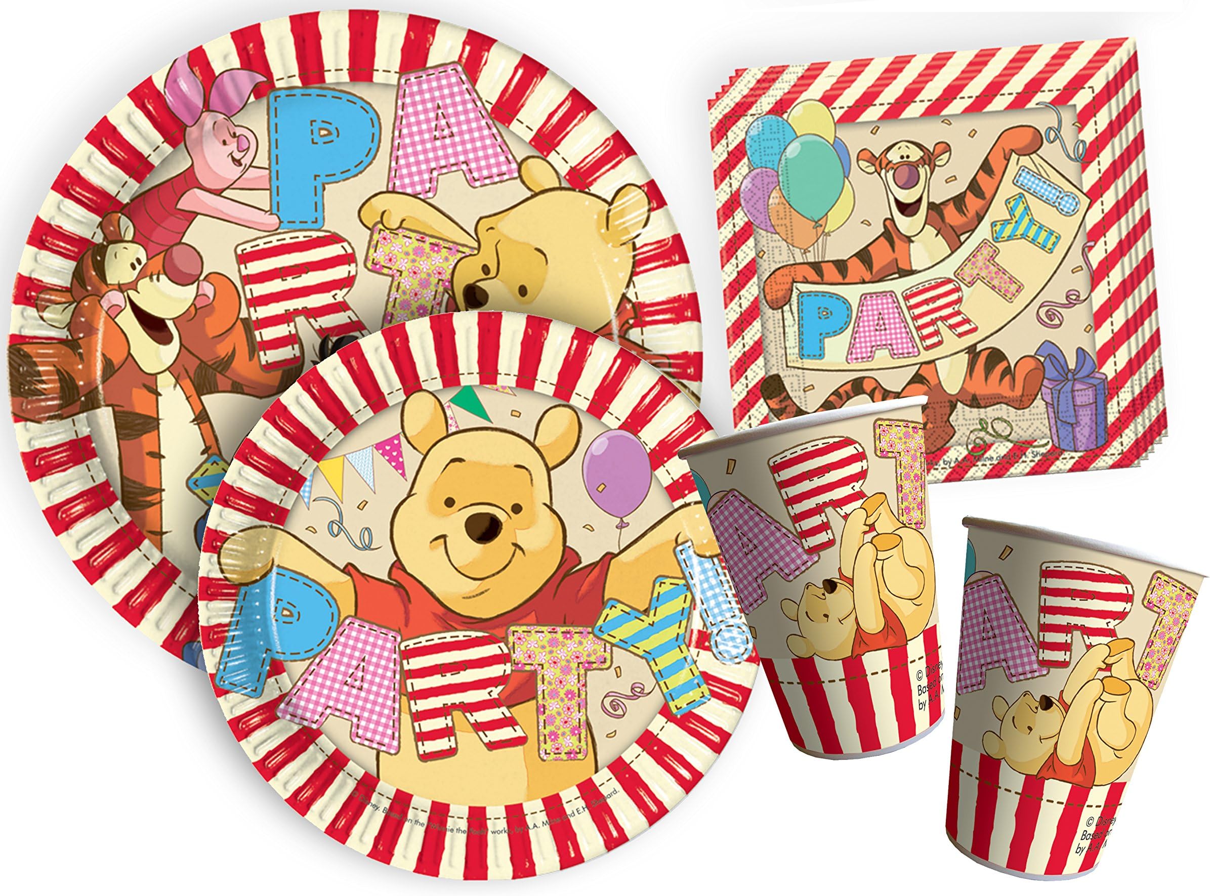 Ciao Y4382 Winnie the Pooh Party Table Set, Multicolor, 8 People