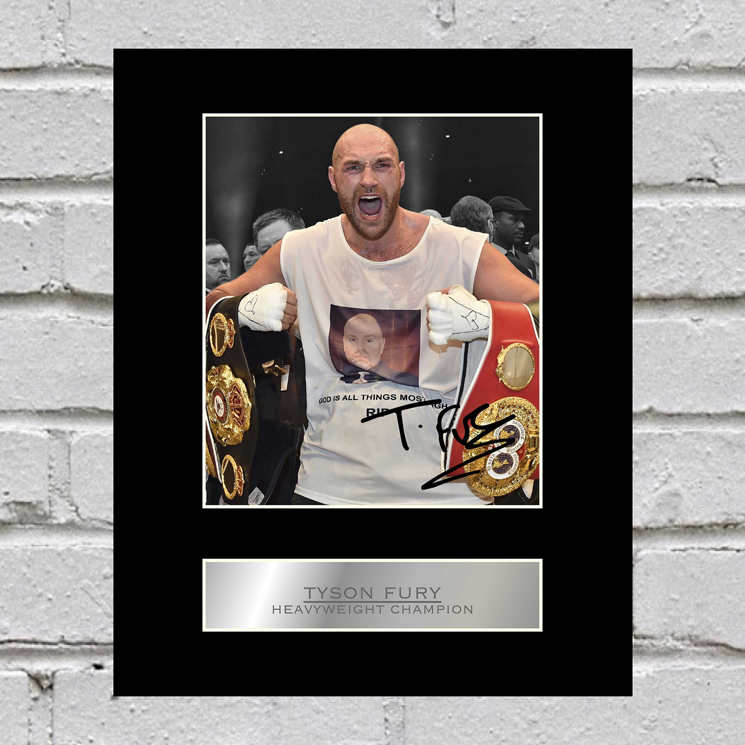 Iconic pics Tyson Fury Photo Display Heavyweight Champion